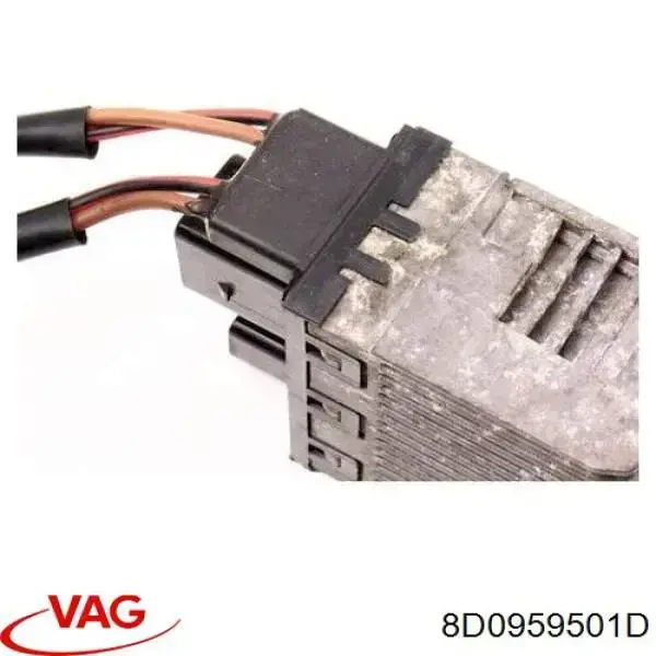 8D0959501D VAG Regulador de velocidad del ventilador de refrigeración (unidad de control)