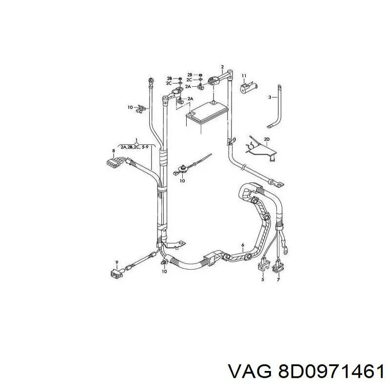  VAG 8D0971461