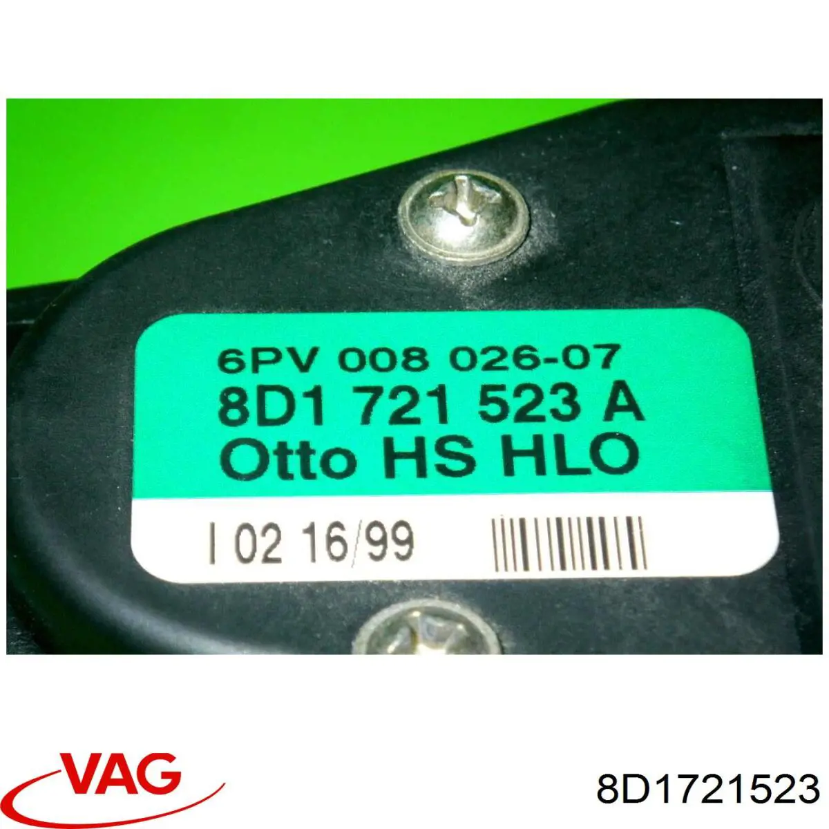 Potenciómetro pedal acelerador VAG 8D1721523 precio, desde 56,63 EUR
