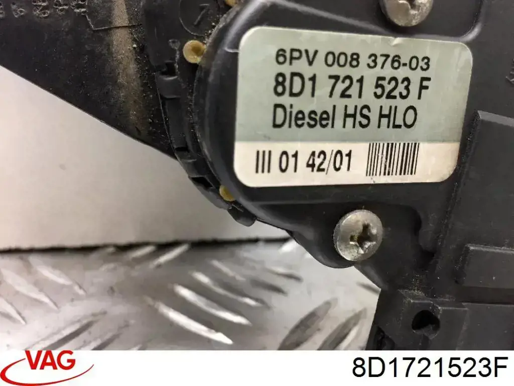 Pedal del acelerador 8D1721523F VAG