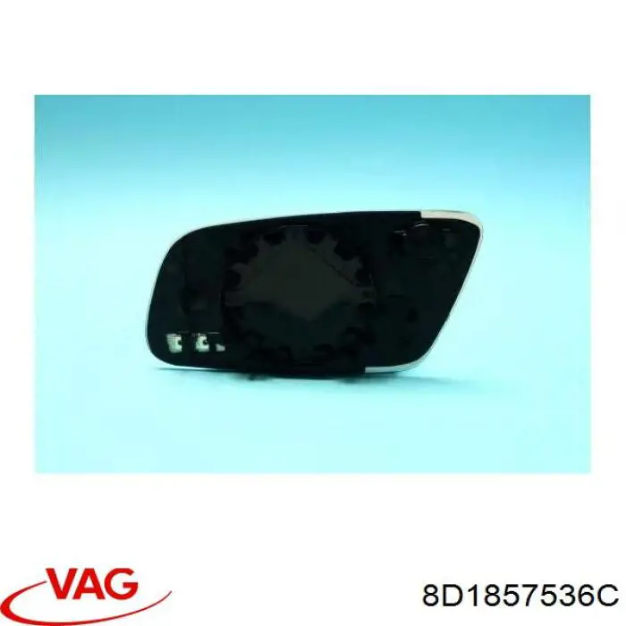 8D1857536C VAG cristal de espejo retrovisor exterior derecho