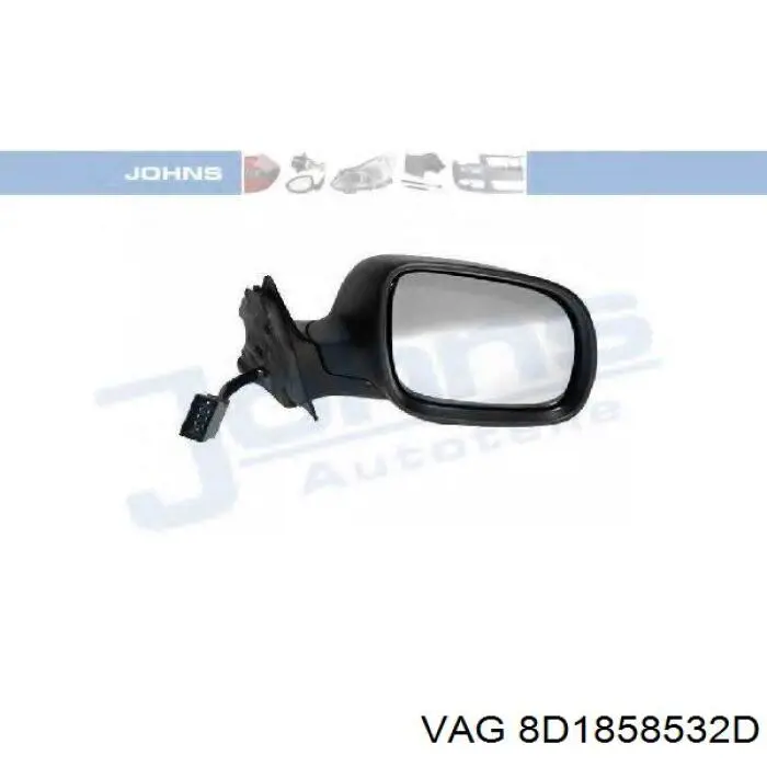 Comprar 8D1858532D VAG Espejo de retrovisor derecho