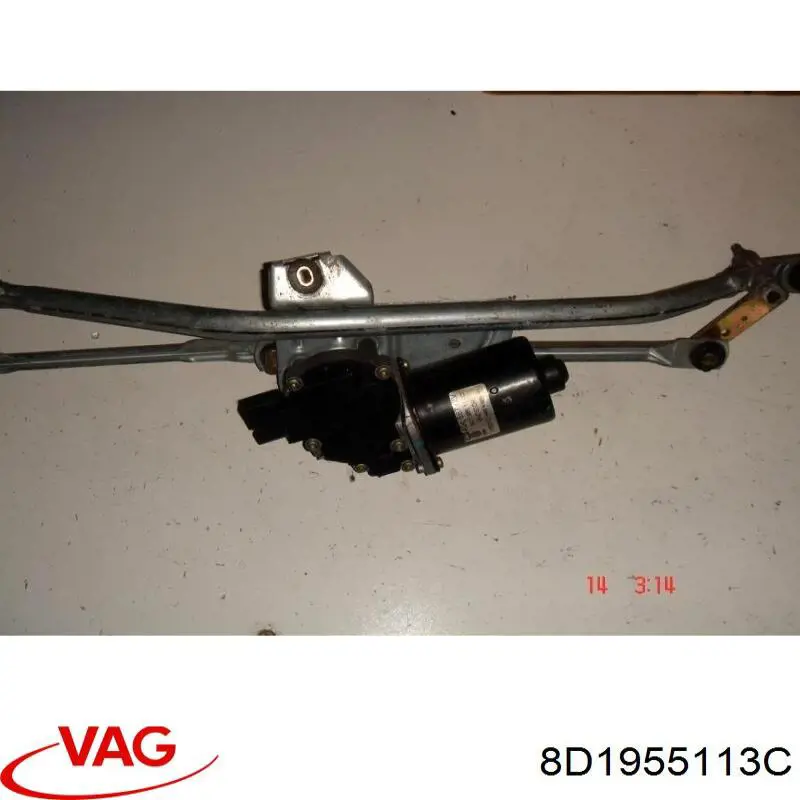 Motor limpiaparabrisas 8D1955113C VAG