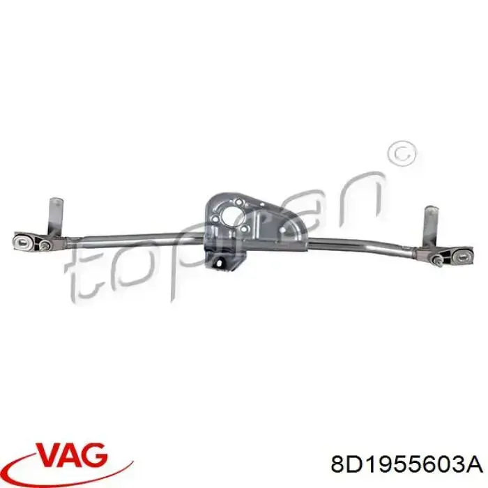 Varilla de limpiaparabrisas 8D1955603A VAG
