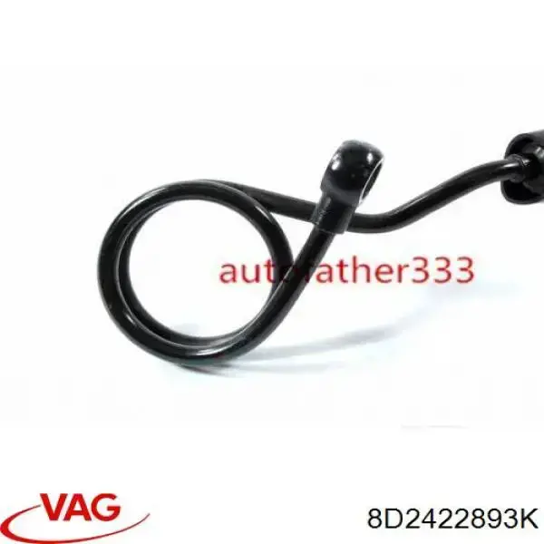 Manguera de alta presión de la dirección asistida desde la bomba hasta la cremallera VAG 8D2422893K precio, desde 127,45 EUR