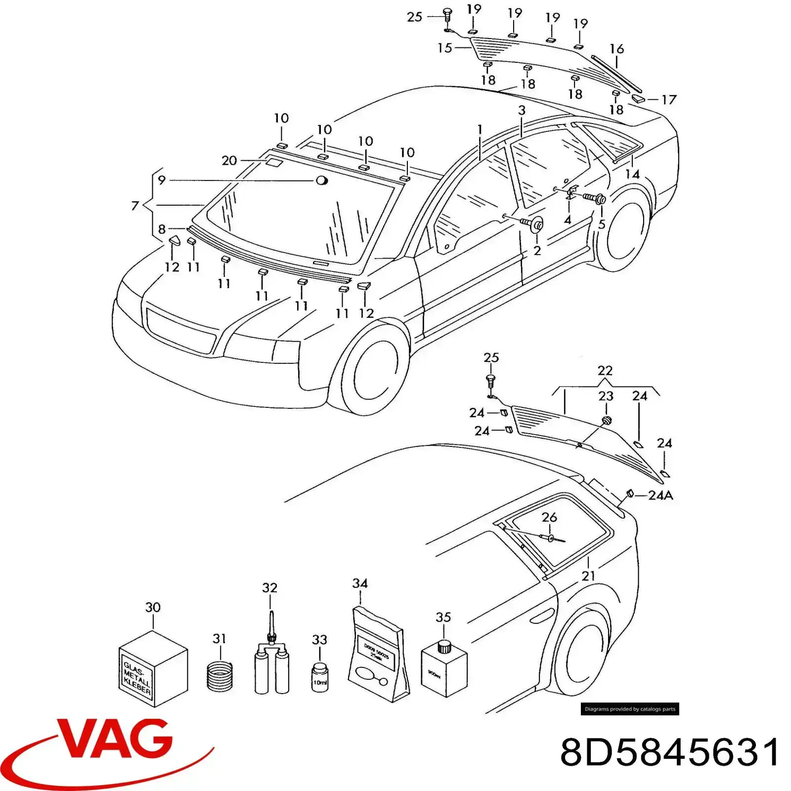 8D5845631 VAG 