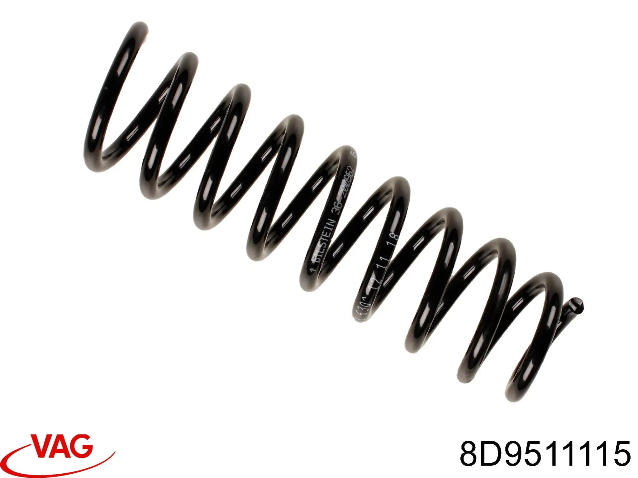 Comprar 8D9511115 VAG Muelle de eje trasero