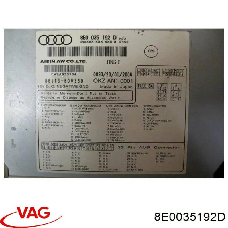 Comprar 8E0035192D VAG 