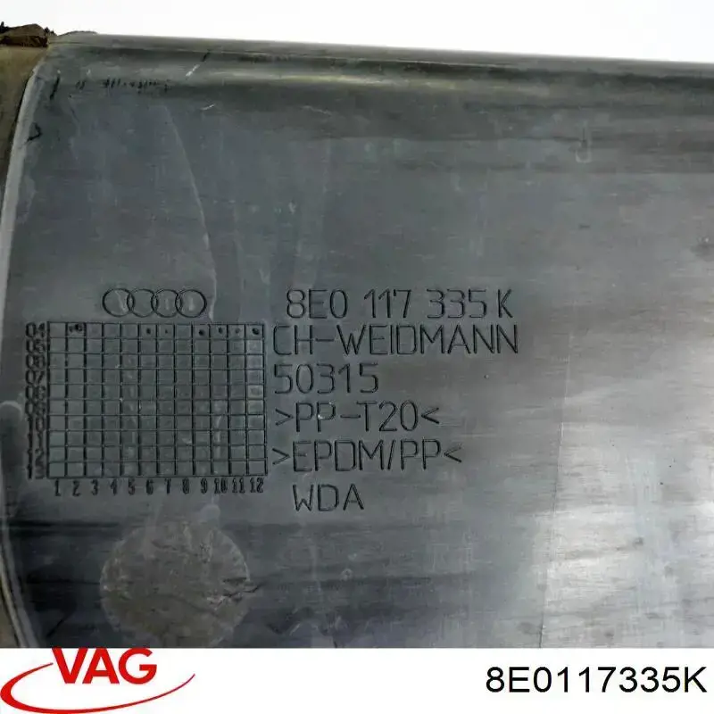 Difusor de intercooler VAG 8E0117335K precio, desde 51,62 EUR
