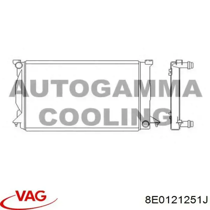 Água radiador VAG 8E0121251J precio, desde 98,25 EUR