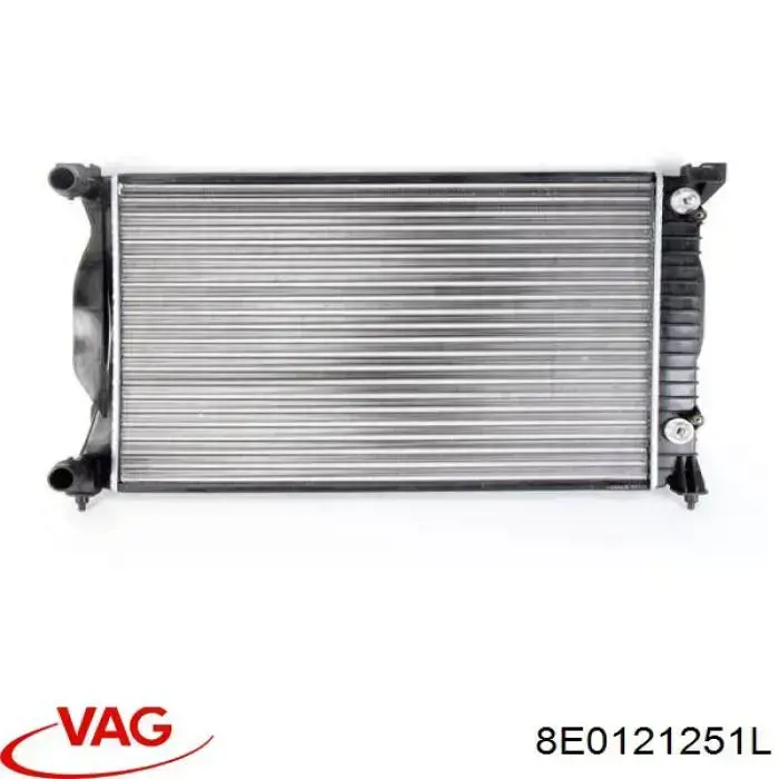 8E0121251L VAG radiador refrigeración del motor