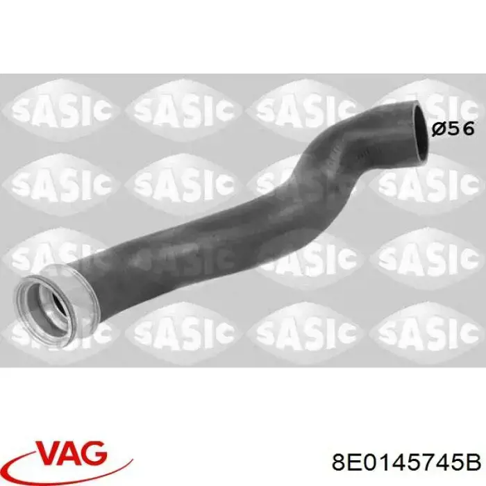 8E0145745B VAG tubo intercooler superior