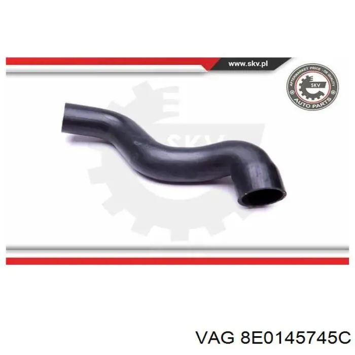 8E0145745C VAG tubo flexible de aire de sobrealimentación inferior izquierdo