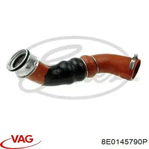 Tubo flexible de aire de sobrealimentación VAG 8E0145790P