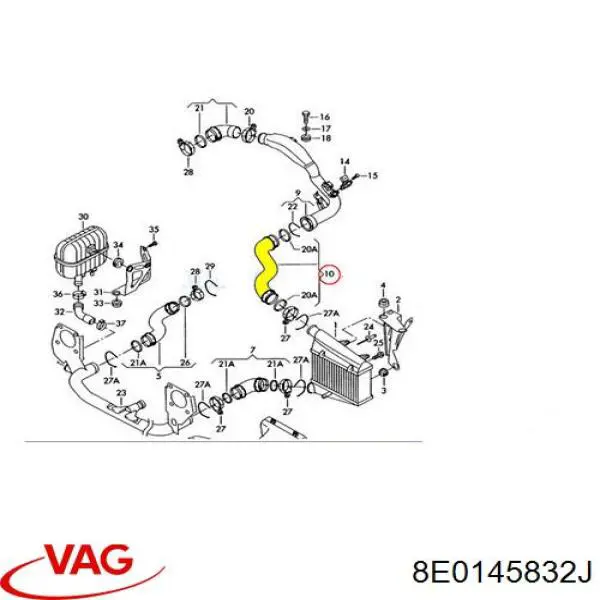 Comprar 09927 Metalcaucho Tubo intercooler