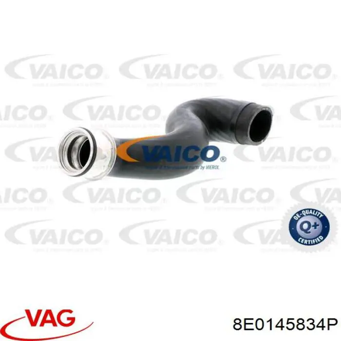 8E0145834P VAG tubo flexible de aire de sobrealimentación inferior derecho