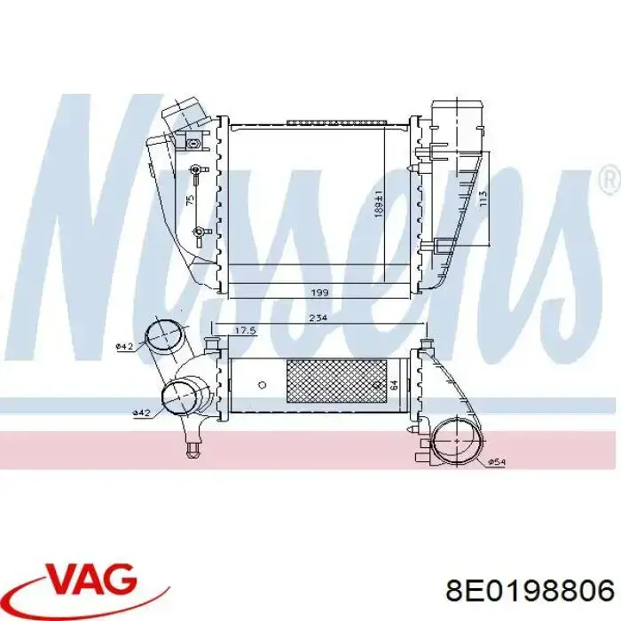 8E0198806 VAG intercooler