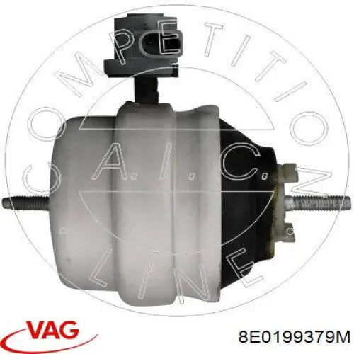 8E0199379M VAG soporte motor izquierdo