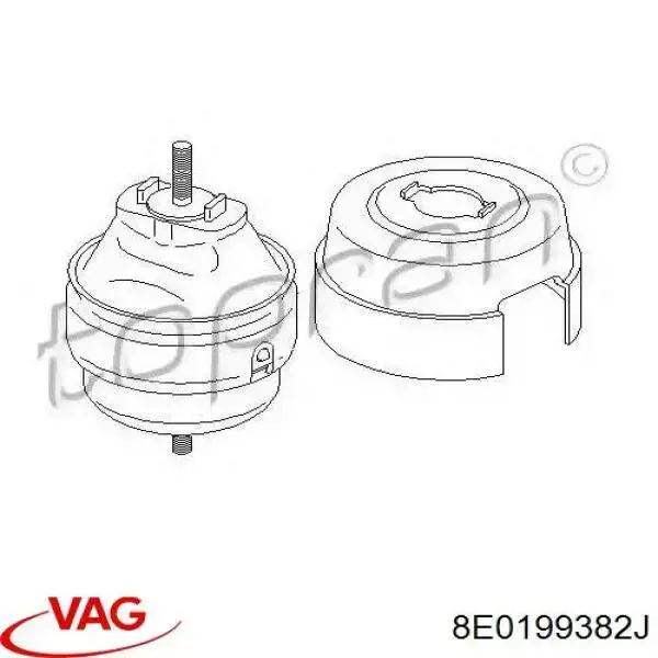 Comprar 8E0199382J VAG Soporte de motor derecho
