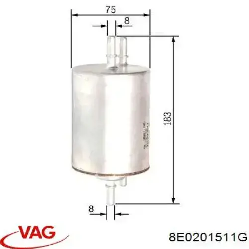 Comprar 8E0201511G VAG Filtro diesel
