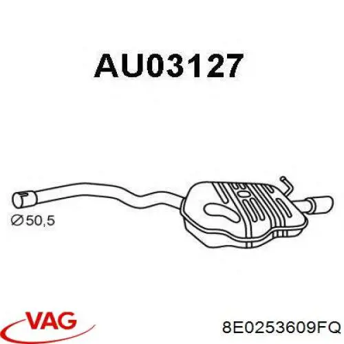 Comprar 8E0253609FQ VAG Silenciador trasero