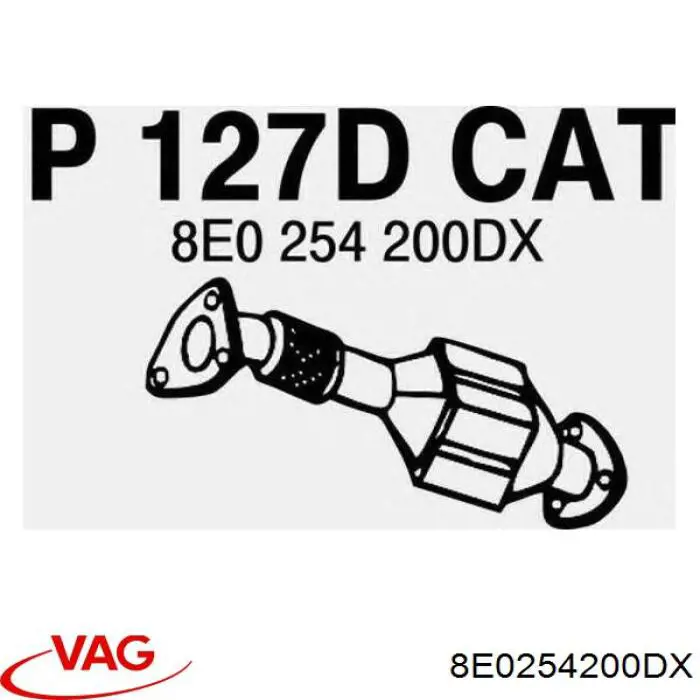 Catalizador VAG 8E0254200DX precio, desde 203,41 EUR