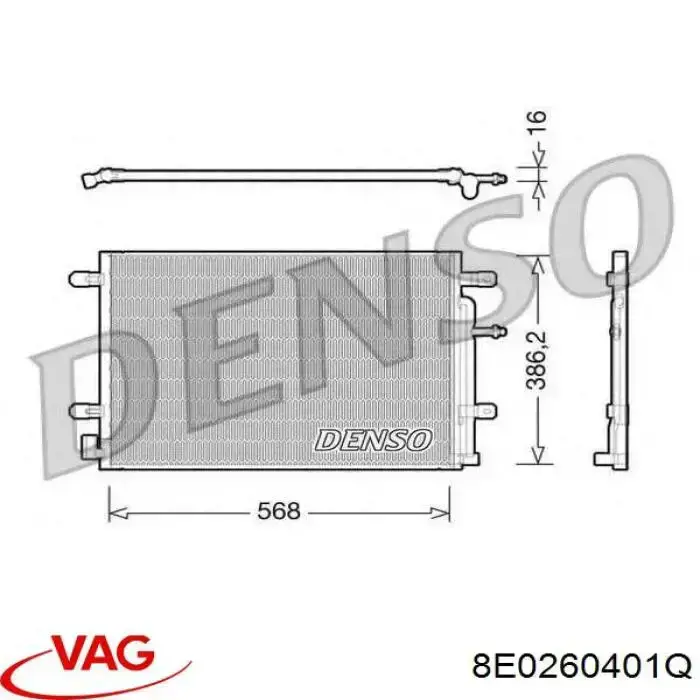 Condensador VAG 8E0260401Q