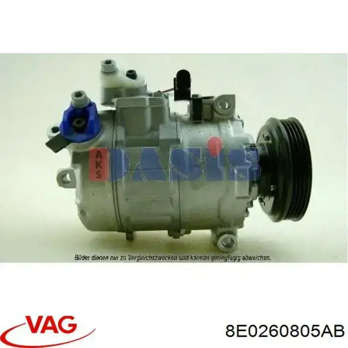 Compresor de aire acondicionado 8E0260805AB VAG