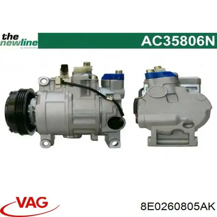 Comprar 8E0260805AK VAG Compresor de aire acondicionado coche