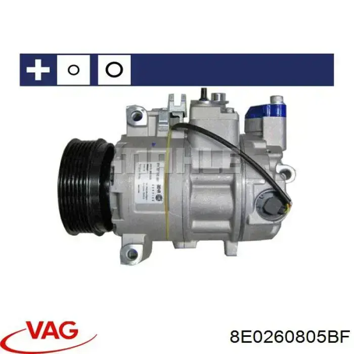 Compresor de aire acondicionado 8E0260805BF VAG
