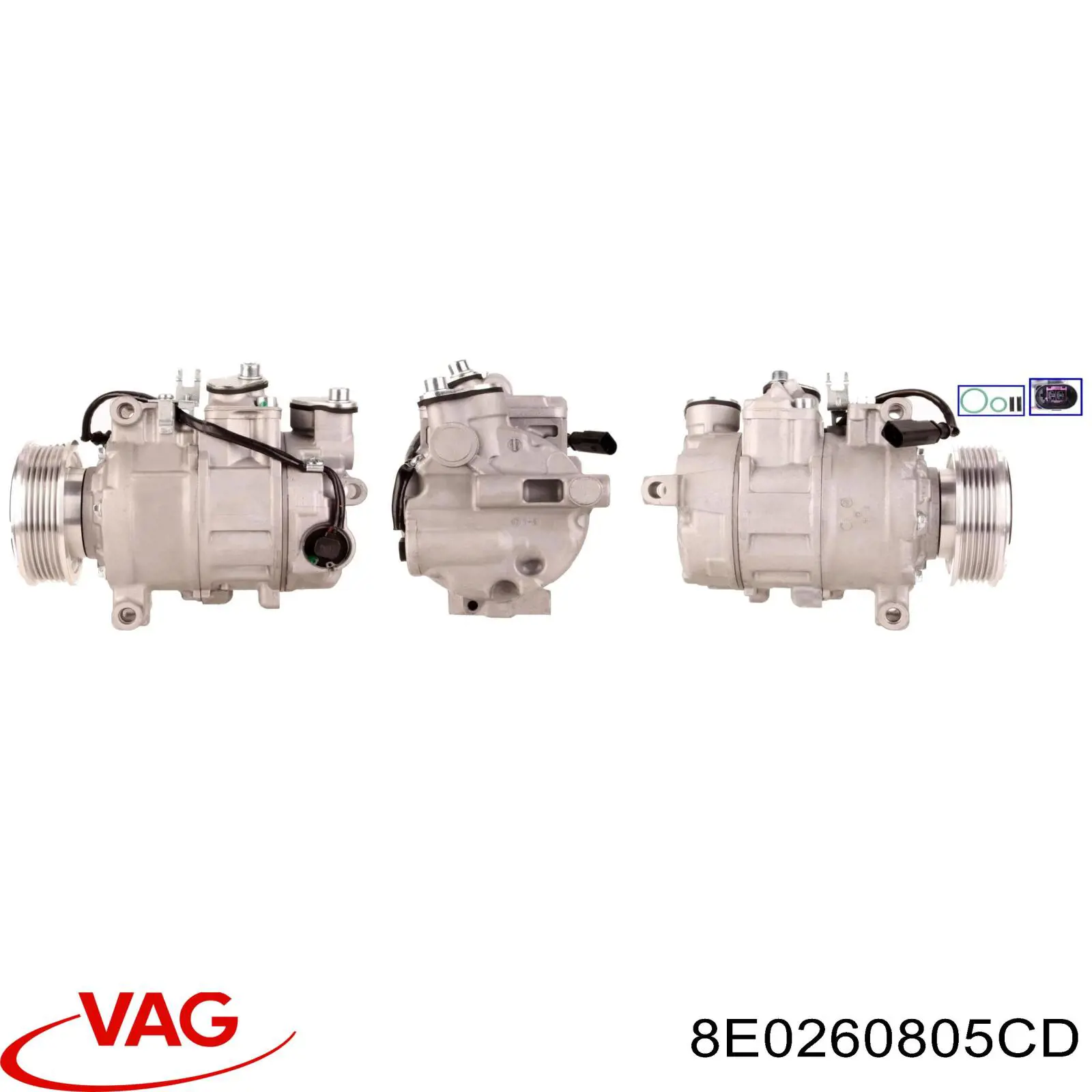 8E0260805CD VAG compresor de aire acondicionado
