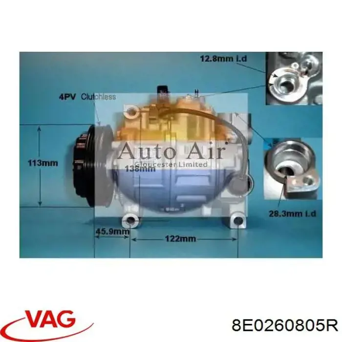 Comprar 8E0260805R VAG Compresor de aire acondicionado coche