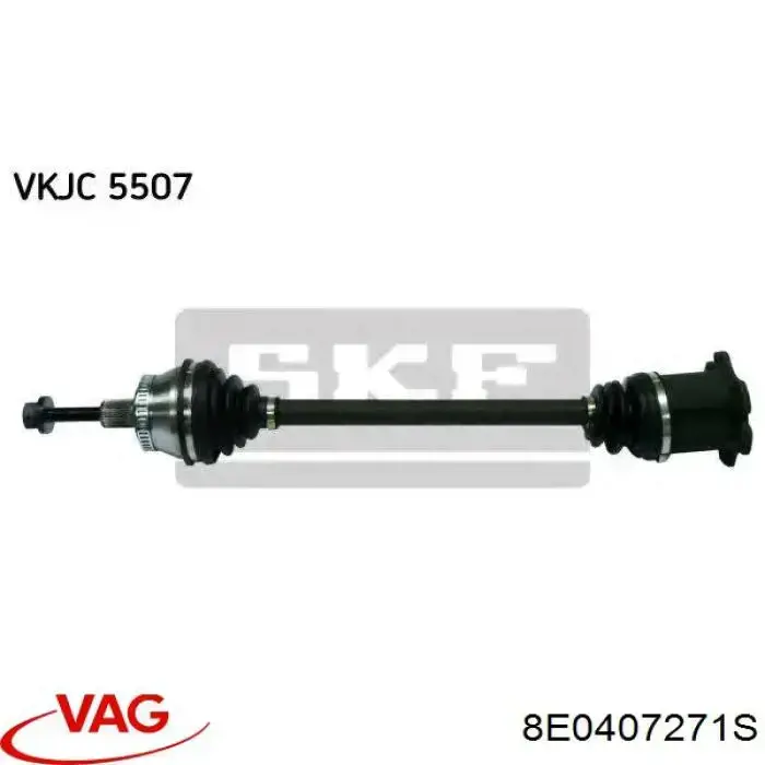 Comprar 8E0407271S VAG Semieje delantero izquierdo