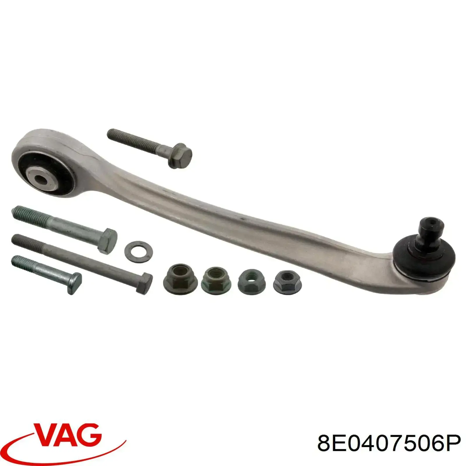 Brazo superior derecho de la suspensión delantera 8E0407506P VAG