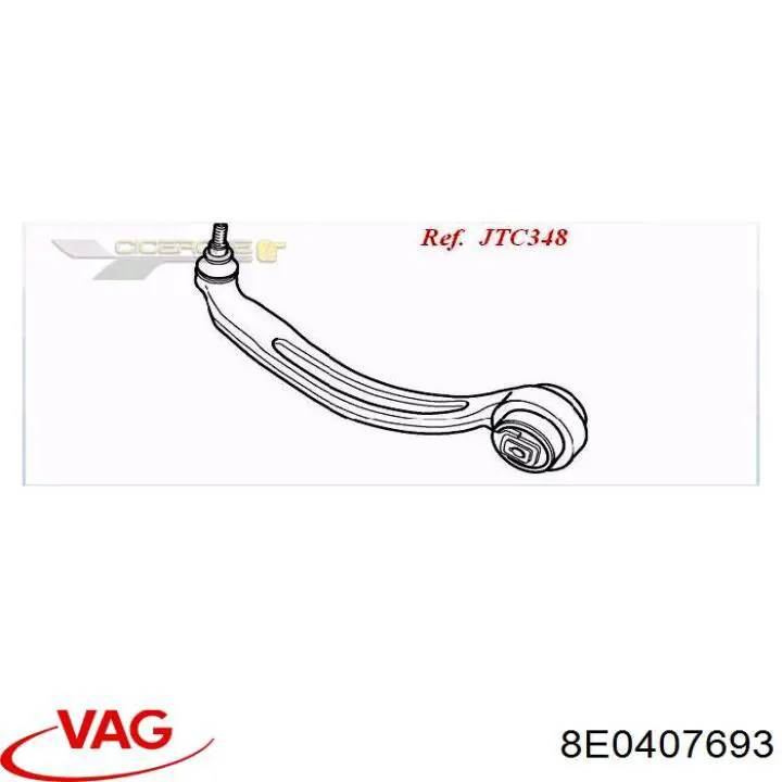Comprar 8E0407693 VAG Brazo inferior izquierdo de la suspensión delantera