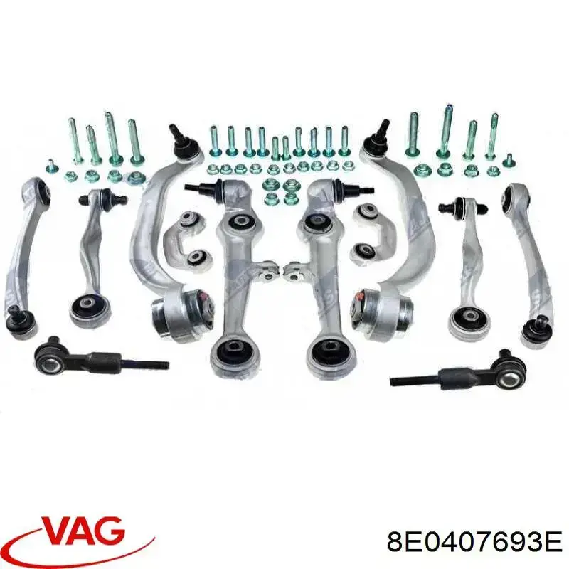 Brazo inferior izquierdo de la suspensión delantera VAG 8E0407693E