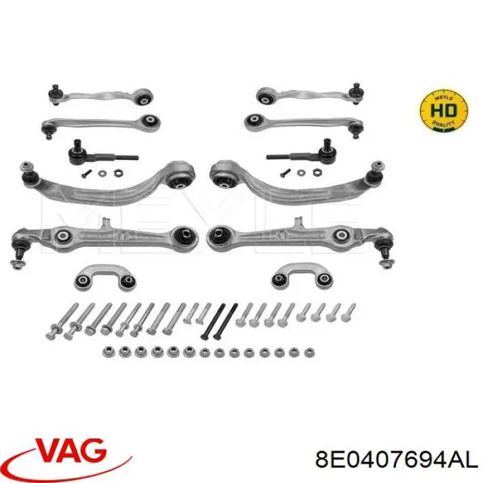Brazo inferior derecho de la suspensión delantera 8E0407694AL VAG