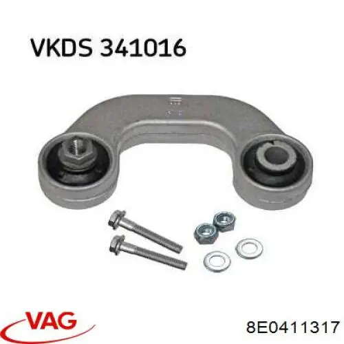 Bieleta estabilizadora delantera izquierda VAG 8E0411317 precio, desde 10,05 EUR
