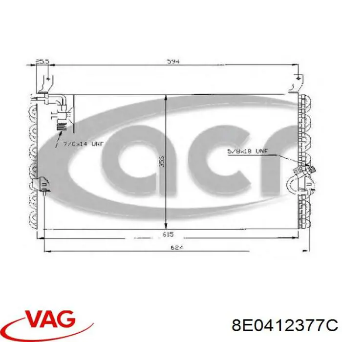 Rodamiento amortiguador delantero VAG 8E0412377C