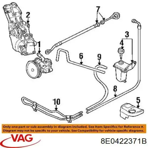 Comprar 8E0422371 VAG Depósito de bomba de dirección hidráulica