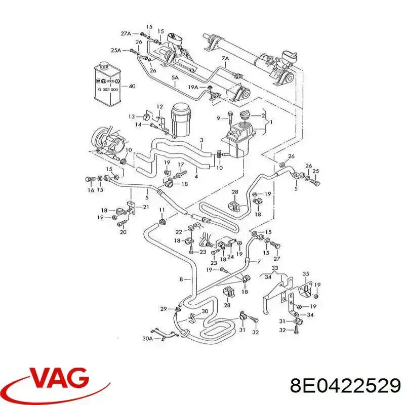 Válvula de retención de cremallera de dirección VAG 1J0422529A precio, desde 3,90 EUR