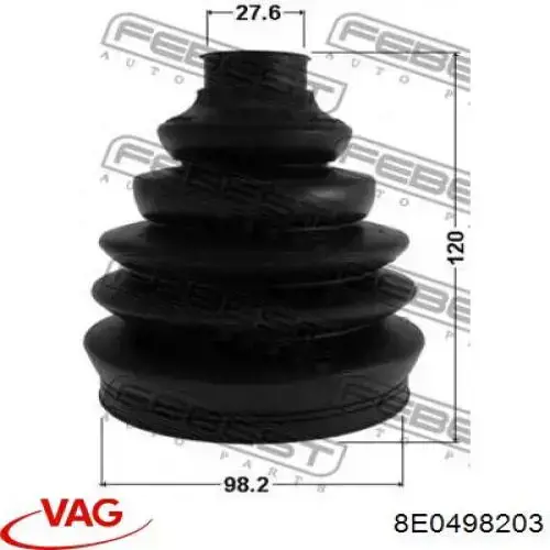 Fuelle de palier delantero exterior 8E0498203 VAG