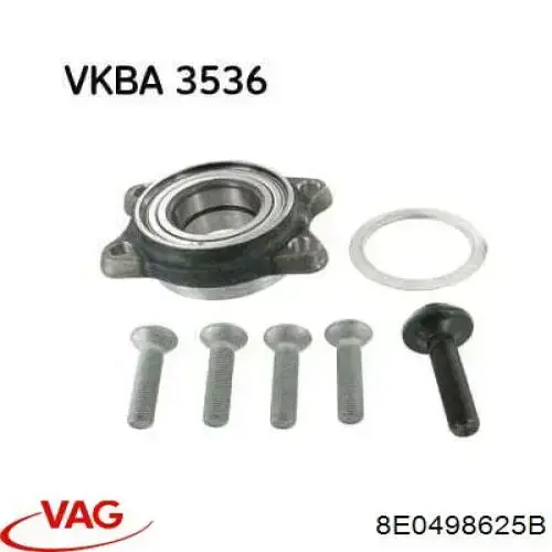 Cojinete de cubo delantero/trasero VAG 8E0498625B