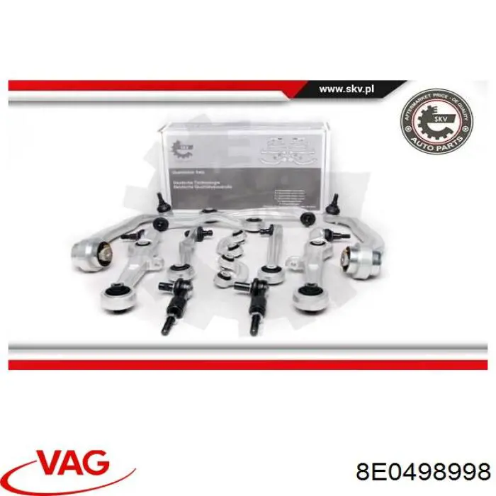 Kit de brazo de suspensión delantera 8E0498998 VAG