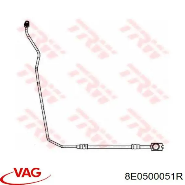 8E0500051R VAG tubo flexible de frenos trasero derecho