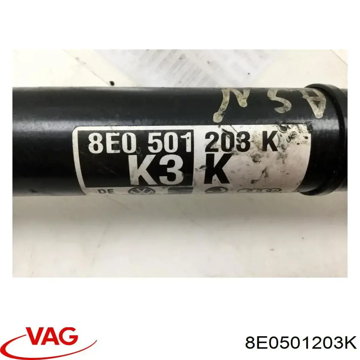 Semieje trasero izquierdo 8E0501203K VAG