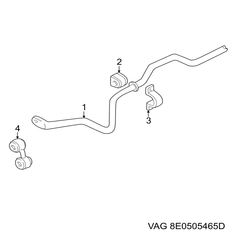 Comprar 8E0505465D VAG Bieleta estabilizadora trasera