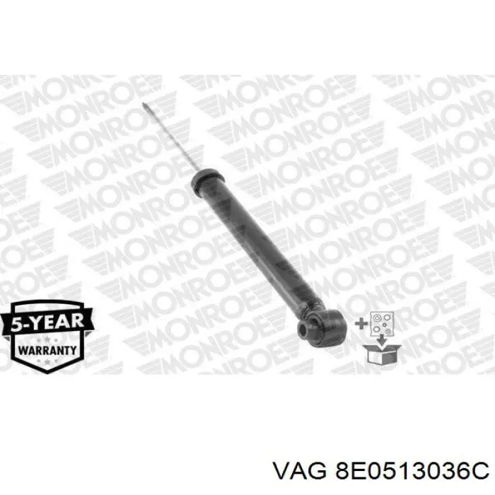 Amortiguador trasero 8E0513036C VAG