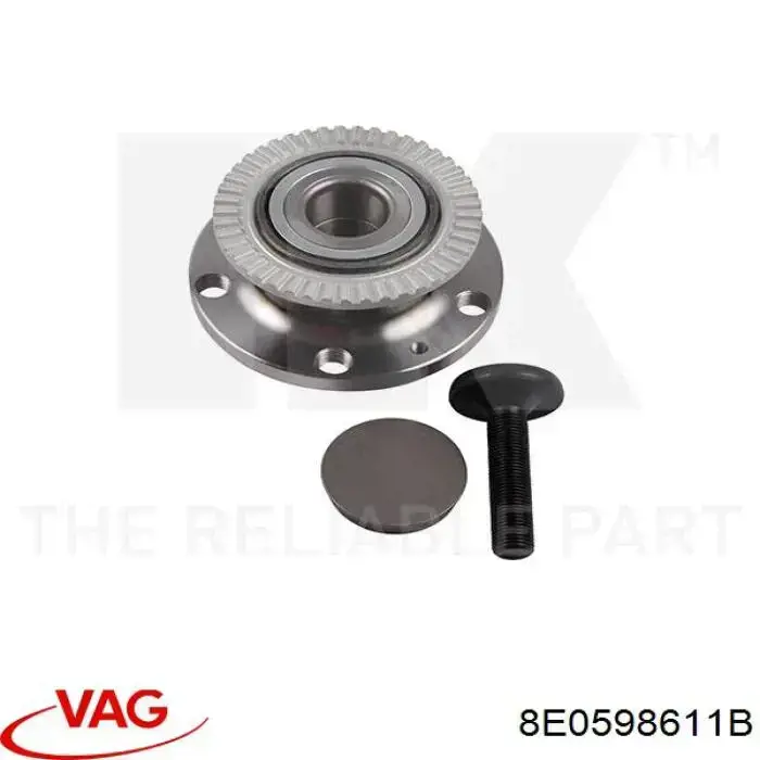 Comprar 8E0598611B VAG Cubo de rueda, Eje trasero