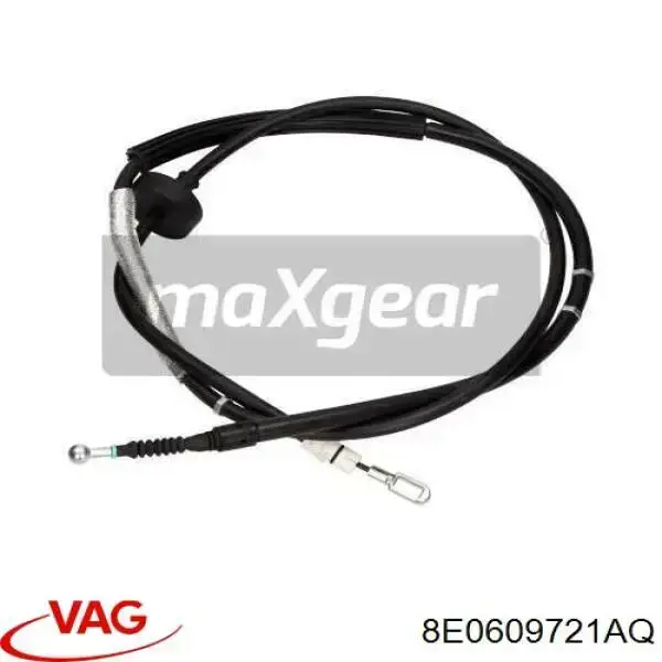 8E0609721AQ VAG cable de freno de mano trasero izquierdo
